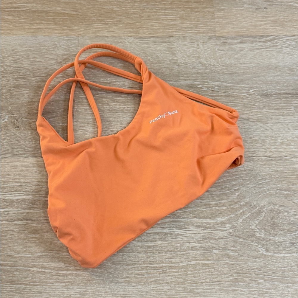 Peachy Bunz Orange Sports bra